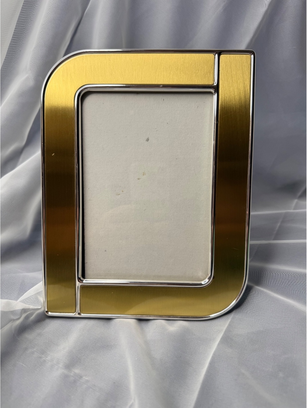 Loui Michel Art Deco Revival Gold Tone Metal Picture Frame 5x7 Vintage 1990s